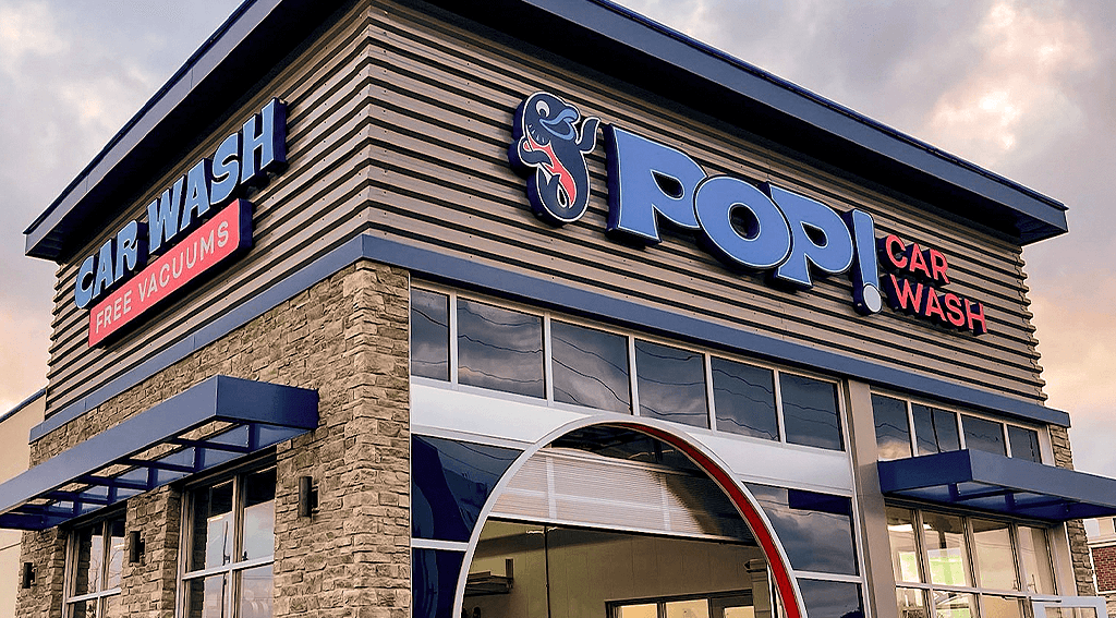 Pop! Car Wash Indigo Signs